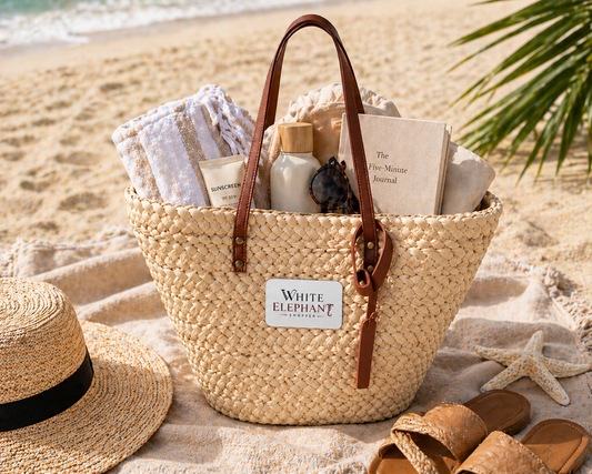 Straw Tote Bag – Large Woven Boho Beach Shopper